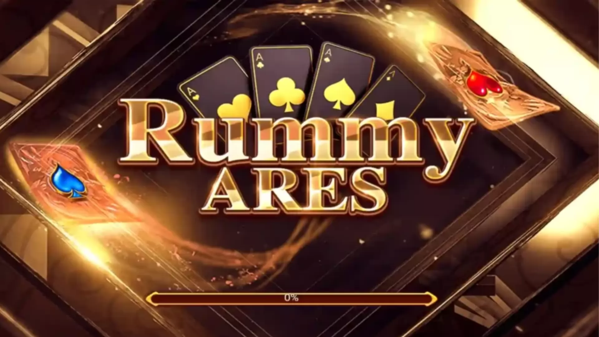 Screenshot of the Rummy Ares mobile app interface showing a game in progress.